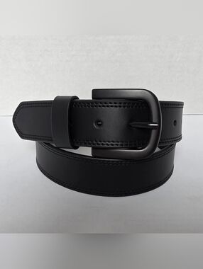 Dickies Men's Black Leather Belt Size 36 NWT